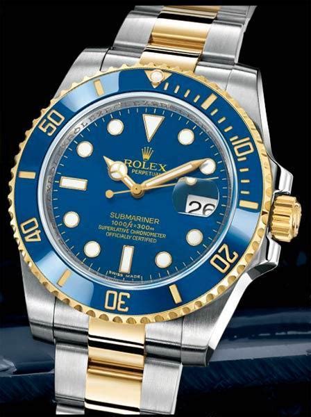 rolex submariner acciaio oro blu prezzo|rolex sottomarino stampato.